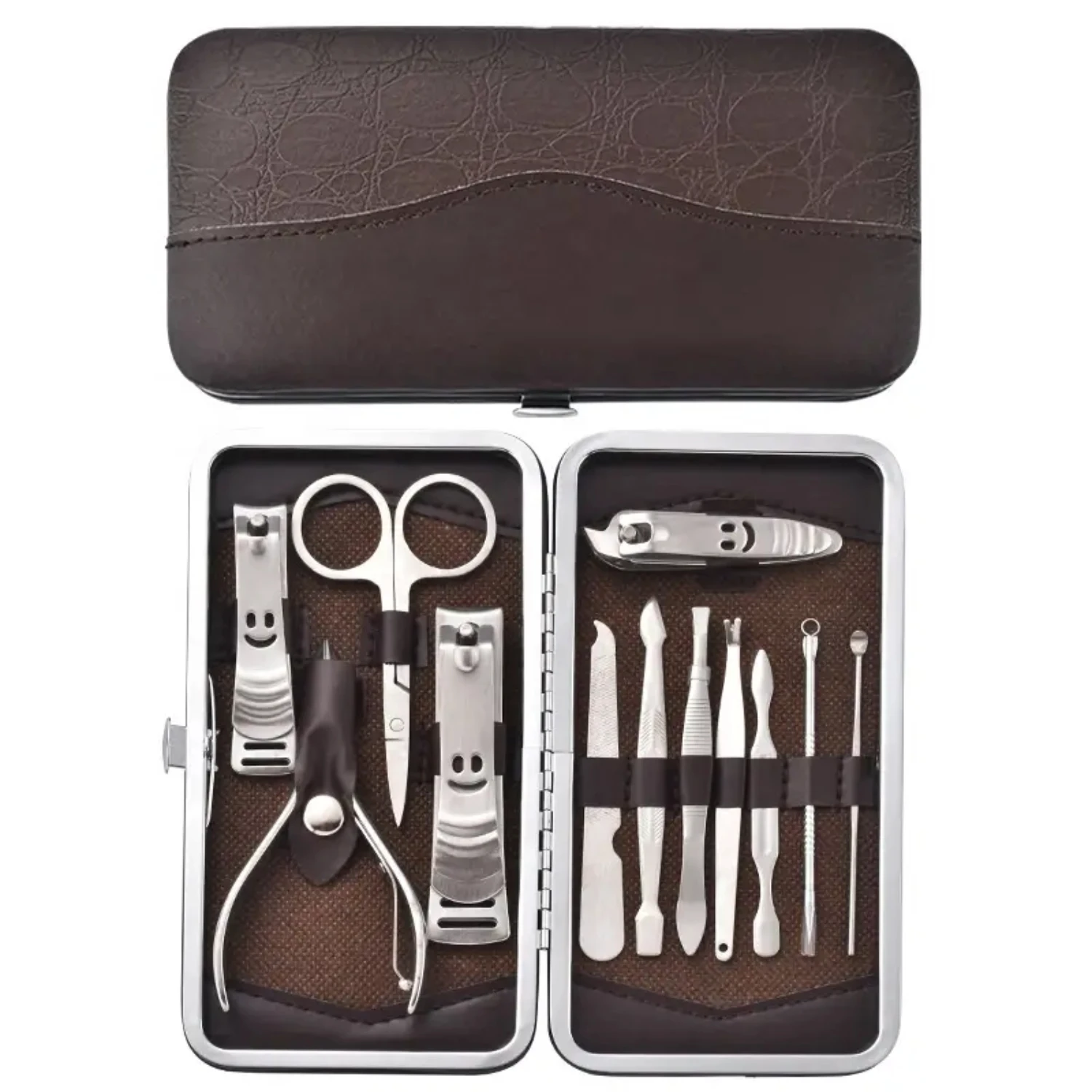 Set of 12 Professional Stainless Steel Nail Clippers for Manicure, Precision Nail Cutting Tools, Complete Nail Care Kit
Set of 12 Professional Stainless Steel Nail Clippers for Manicure, Precision Nail Cutting Tools, Complete Nail Care Kit