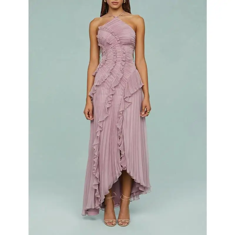 H 33090 Halter Dress with Pleats Seven Sleeve Neutral Style for Citywalk Spring Season Other Material 100%
H 33090 Halter Dress with Pleats Seven Sleeve Neutral Style for Citywalk Spring Season Other Material 100%