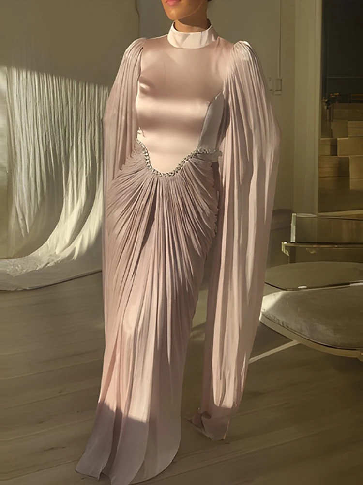 Элегантное платье с круглым вырезом, украшенное стразами, повседневное, с длинными рукавами, однотонное, свадебное, женское, модное, плиссированное, с завышенной талией, длинное платье
Элегантное платье с круглым вырезом, украшенное стразами, повседневное, с длинными рукавами, однотонное, свадебное, женское, модное, плиссированное, с завышенной талией, длинное платье