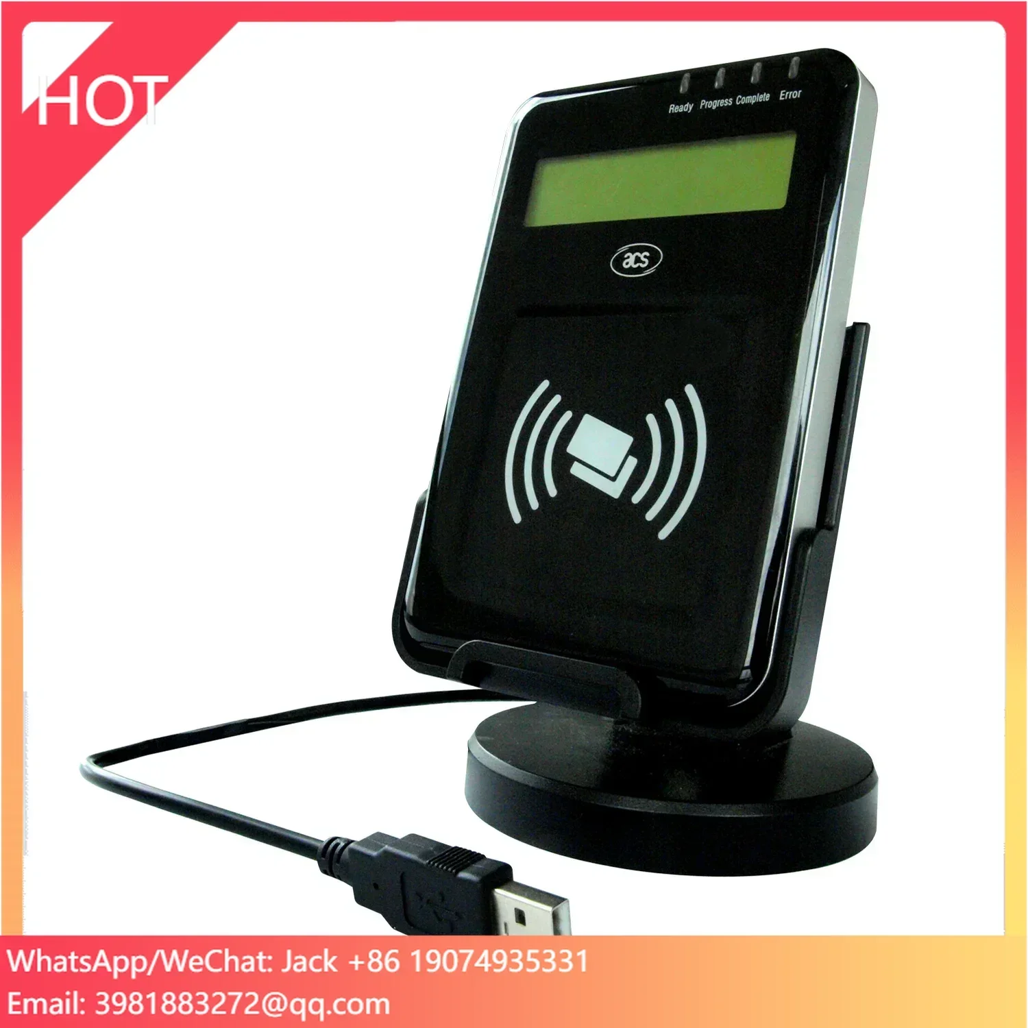 Visual Vantage 13.56 MHz NFC USB Access Control System Rfid Card Reader With LCD ACR1222L
Visual Vantage 13.56 MHz NFC USB Access Control System Rfid Card Reader With LCD ACR1222L