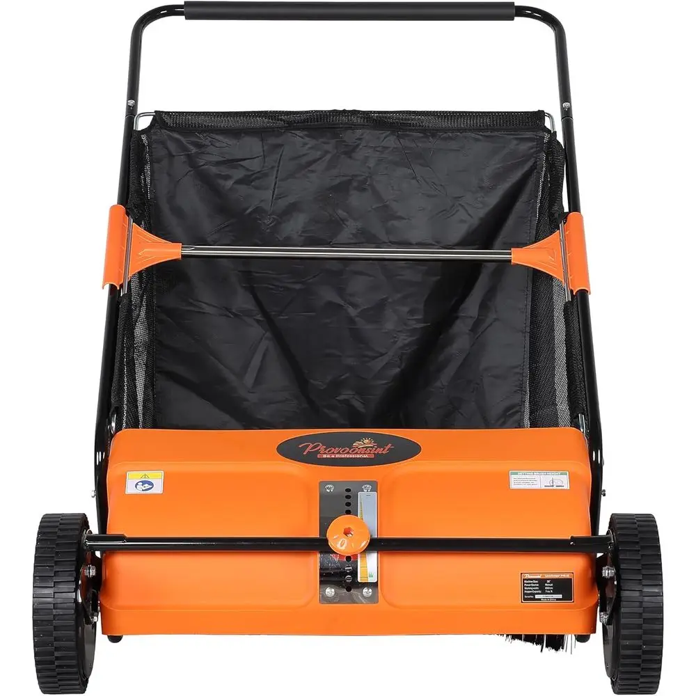 26-Inch Push Lawn Sweeper, 7 Cu.t. Hopper acity, 2 Spiral Spinning Brushes, Adjustable Height, Dustproo Walk-Behind Yard Sweeper
26-Inch Push Lawn Sweeper, 7 Cu.t. Hopper acity, 2 Spiral Spinning Brushes, Adjustable Height, Dustproo Walk-Behind Yard Sweeper