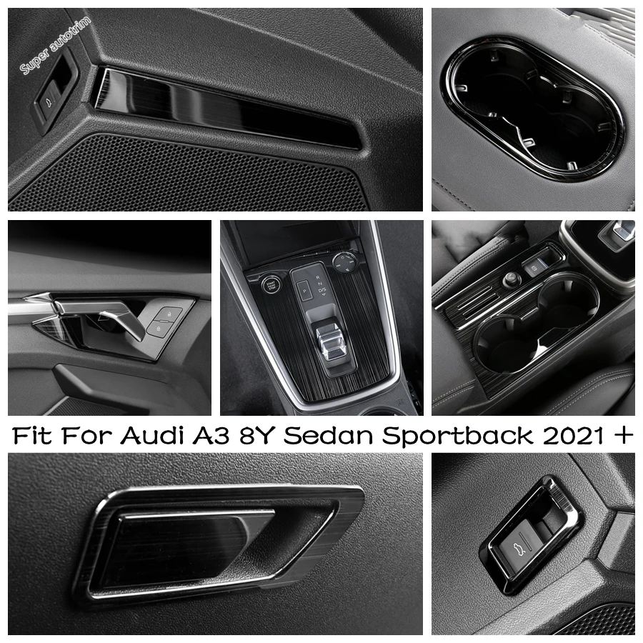 Black Brushed Cup Holder Gear Shift Glove Storage Box Panel Cover Trim For Audi A3 8Y Sedan Sportback 2021 - 2024 Accessories
Black Brushed Cup Holder Gear Shift Glove Storage Box Panel Cover Trim For Audi A3 8Y Sedan Sportback 2021 - 2024 Accessories