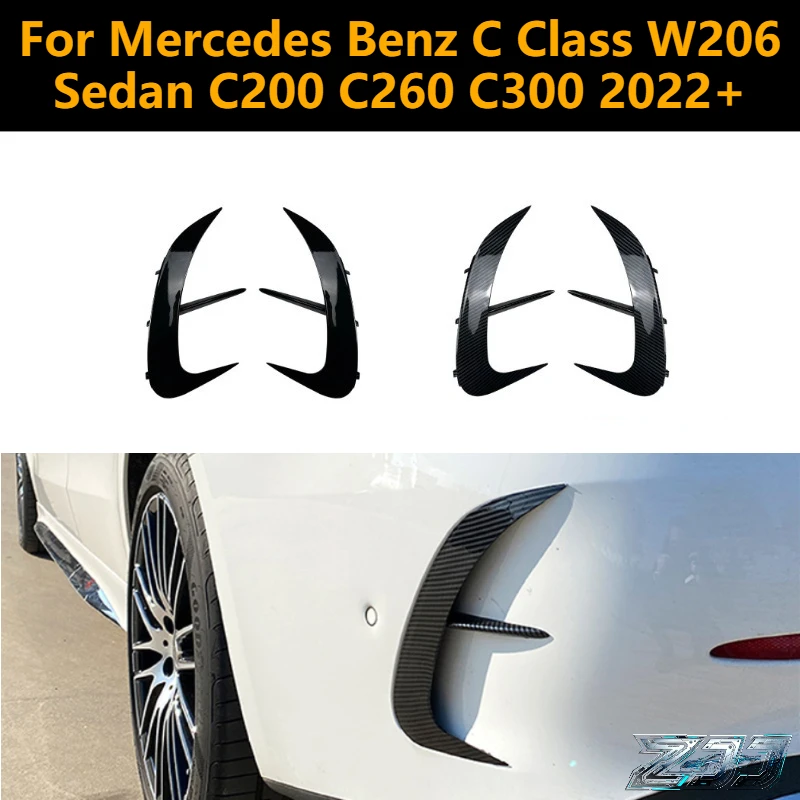 For Mercedes Benz W206 Sedan C200 C260 C300 2022-2025 Car Rear Bumper Splitter Side Air Vent Wind Knife car Styling Body Kits
For Mercedes Benz W206 Sedan C200 C260 C300 2022-2025 Car Rear Bumper Splitter Side Air Vent Wind Knife car Styling Body Kits