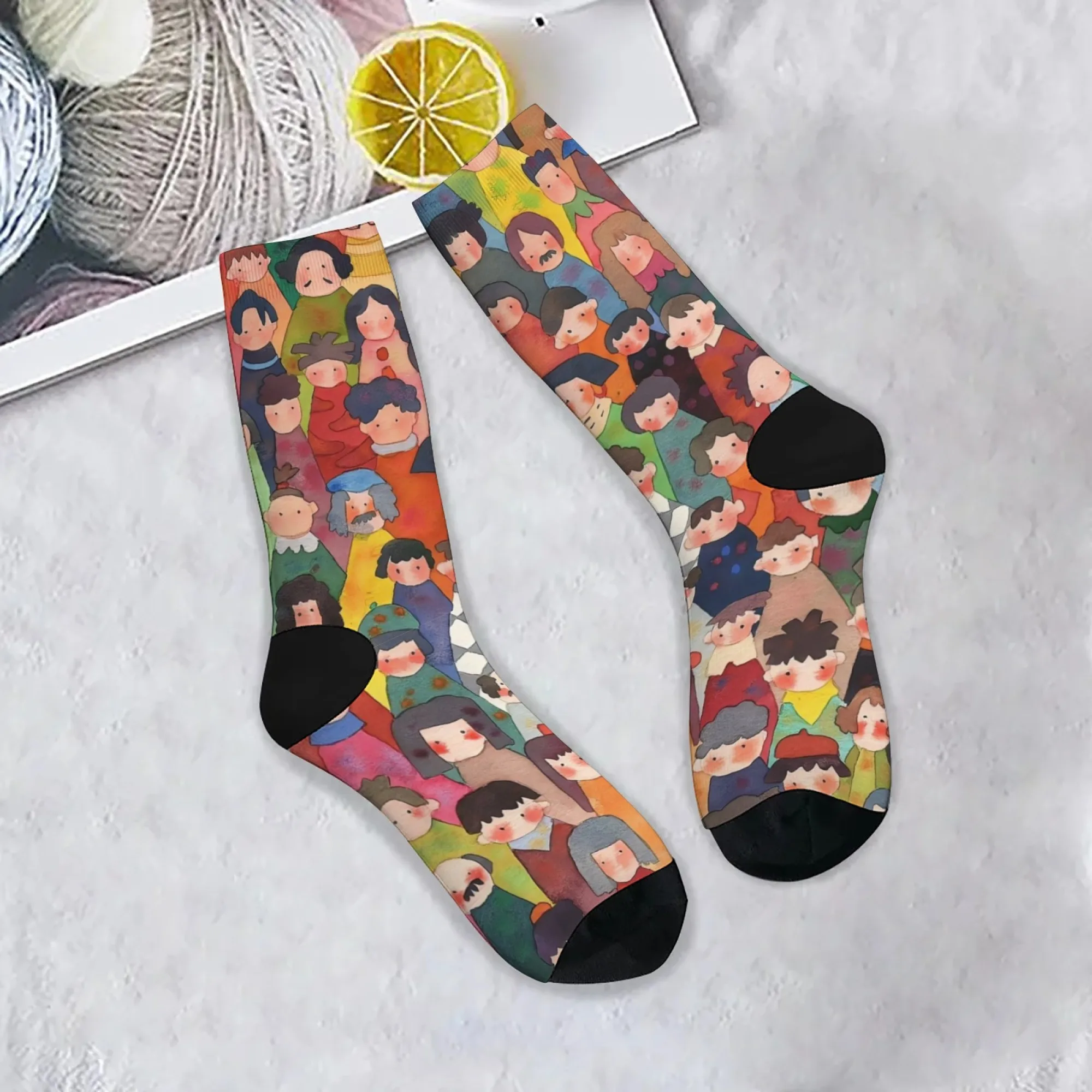 Cartoon Character Printed Men's Socks Harajuku Retro Funny Street Hip-Hop Crew Socks Breathable Non-slip Socks Party Fun Gift
Cartoon Character Printed Men's Socks Harajuku Retro Funny Street Hip-Hop Crew Socks Breathable Non-slip Socks Party Fun Gift