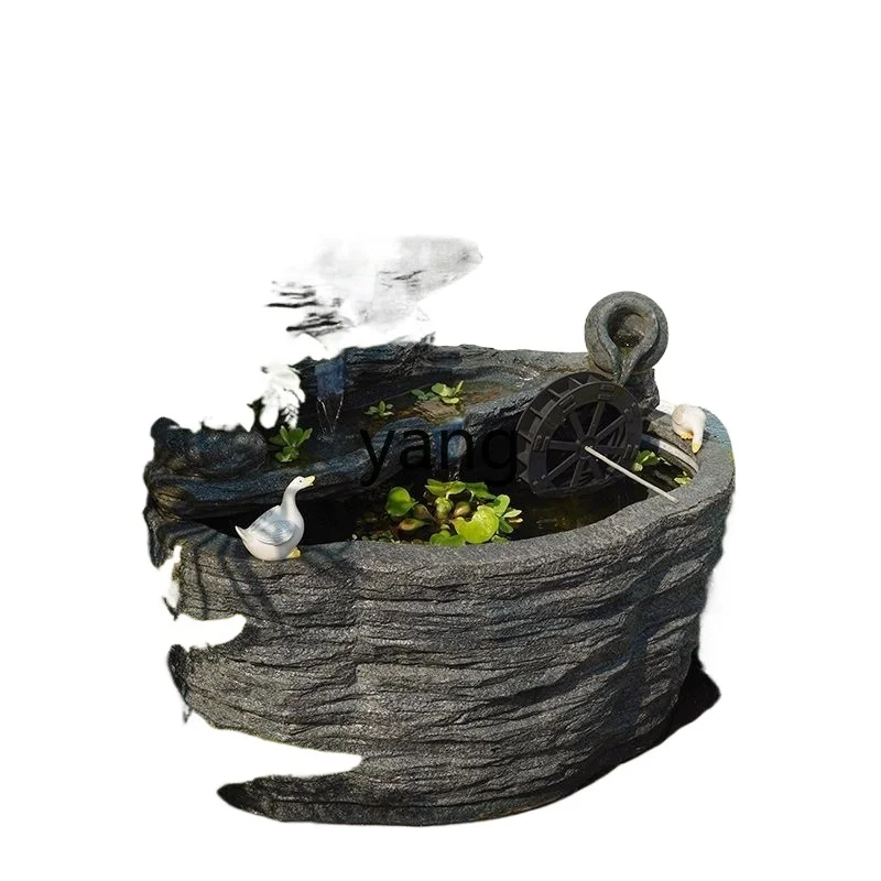LMM new Chinese-style flowing water ornament tea room landscaping small fish ecological fish tank water system landscape
LMM new Chinese-style flowing water ornament tea room landscaping small fish ecological fish tank water system landscape