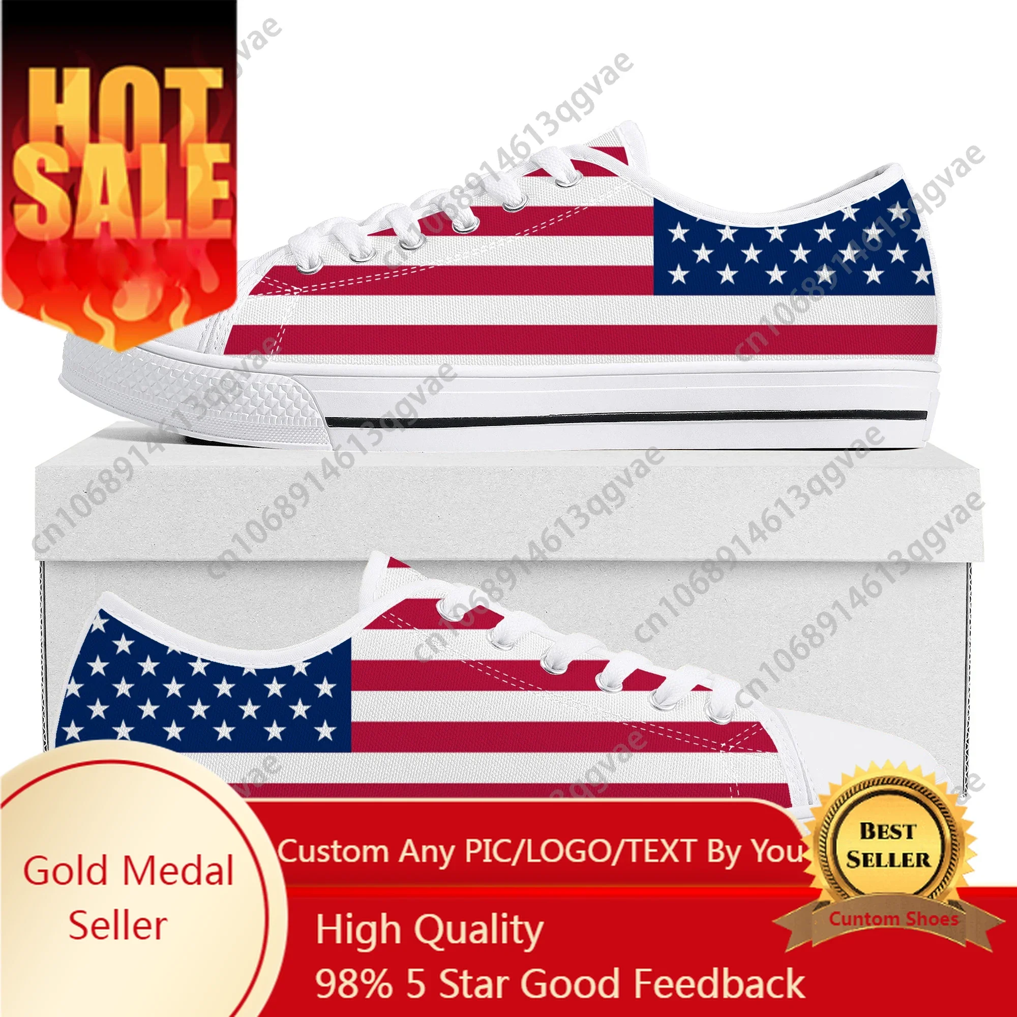USA American Flag Low Top High Quality Sneakers Mens Women Teenager Canvas Sneaker America Prode Casual Couple Shoes Custom Shoe
USA American Flag Low Top High Quality Sneakers Mens Women Teenager Canvas Sneaker America Prode Casual Couple Shoes Custom Shoe
