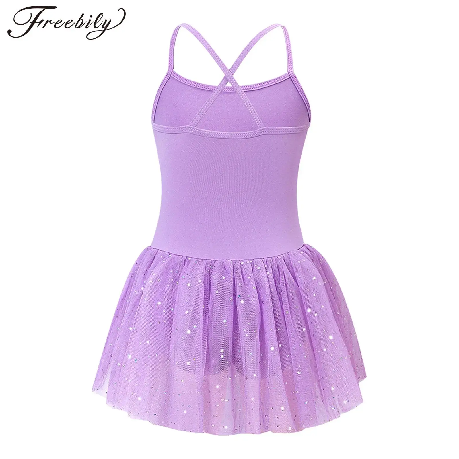 Cross Back Sequin Tulle Dress Girls Ballet Skirted Leotards Dresses Kids Spaghetti Straps Ballerina Costume Practice Dress
Cross Back Sequin Tulle Dress Girls Ballet Skirted Leotards Dresses Kids Spaghetti Straps Ballerina Costume Practice Dress