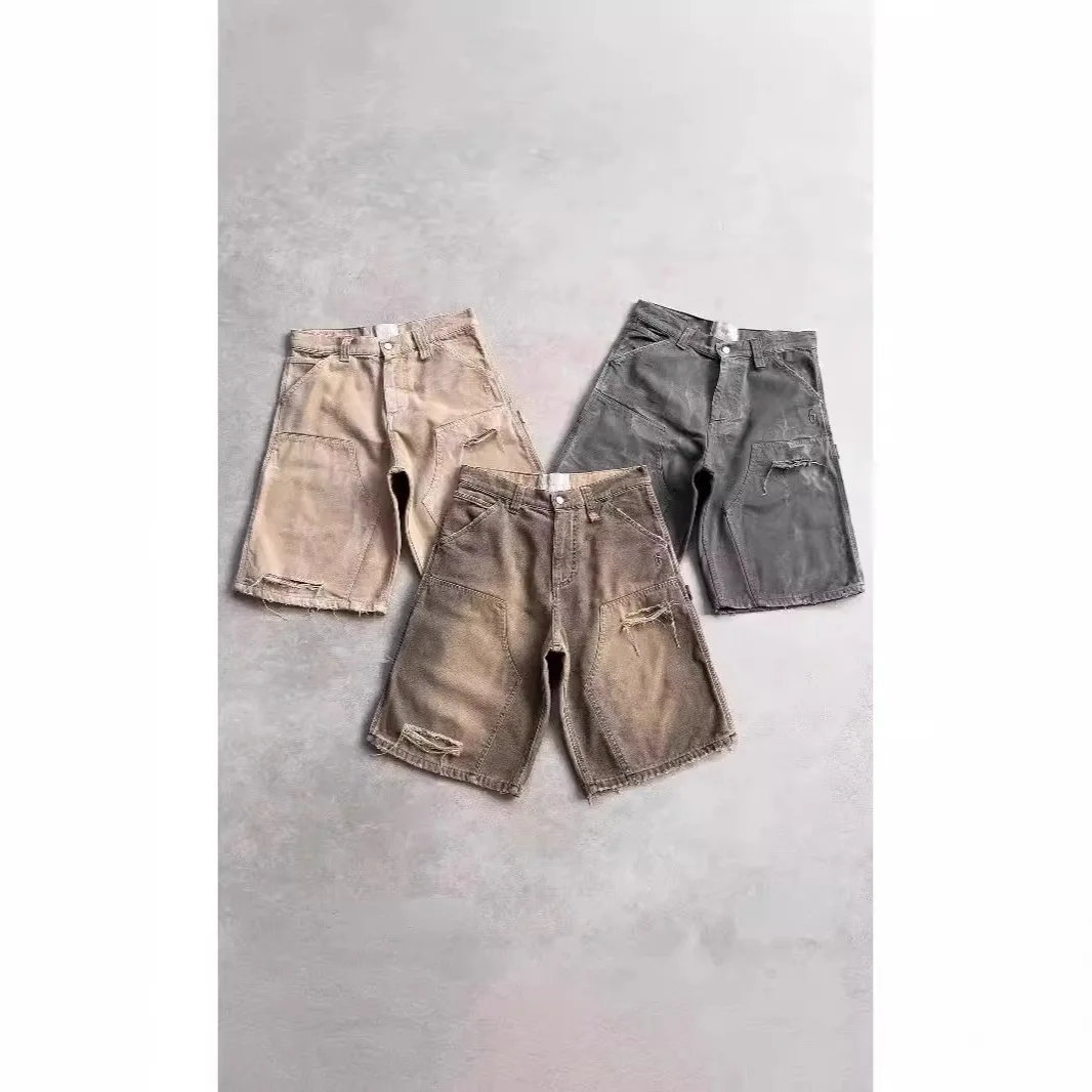 Y2k цвета хаки, модные рваные повседневные шорты, рабочая одежда с несколькими карманами, персонализированные свободные модные износостойкие брюки с пятью точками
Y2k цвета хаки, модные рваные повседневные шорты, рабочая одежда с несколькими карманами, персонализированные свободные модные износостойкие брюки с пятью точками