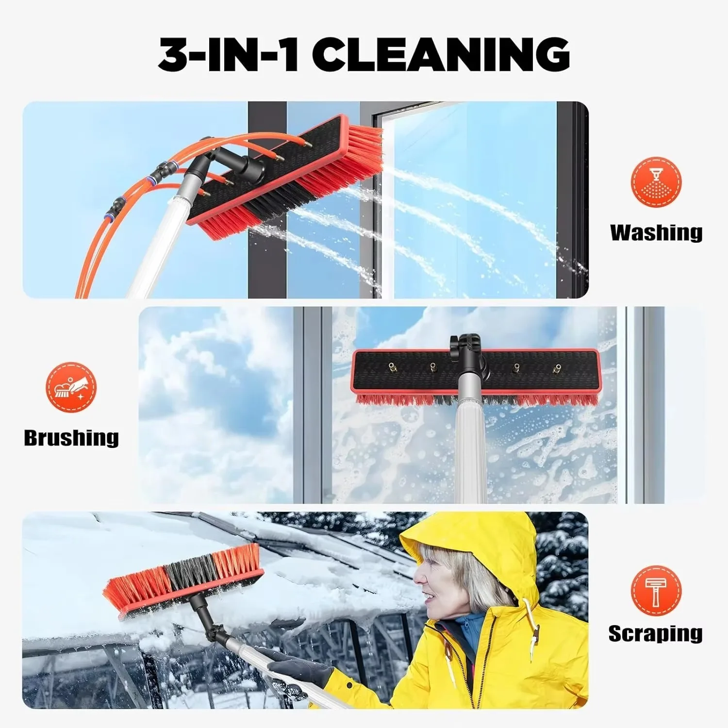 Water Fed Aluminum Pole Kit Adjustable Eco-Friendly Cleaner Tool Brush Window Good Quality Solar Photovoltaic Panel Cleaning
Water Fed Aluminum Pole Kit Adjustable Eco-Friendly Cleaner Tool Brush Window Good Quality Solar Photovoltaic Panel Cleaning