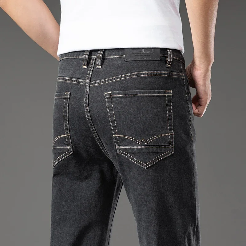 New Business Jeans Men's Casual Straight Stretch Classic Fashion Trousers Blue Smoke Gray Work Denim Pants Male Brand Clothes
New Business Jeans Men's Casual Straight Stretch Classic Fashion Trousers Blue Smoke Gray Work Denim Pants Male Brand Clothes