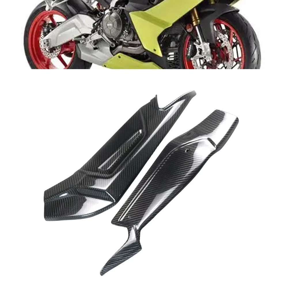 Для Aprilia RS660 Tuono 2021-2024 защитная крышка маятника из углеродного волокна, левая и правая защита поворотного рычага, обтекатель мотоцикла 
Для Aprilia RS660 Tuono 2021-2024 защитная крышка маятника из углеродного волокна, левая и правая защита поворотного рычага, обтекатель мотоцикла