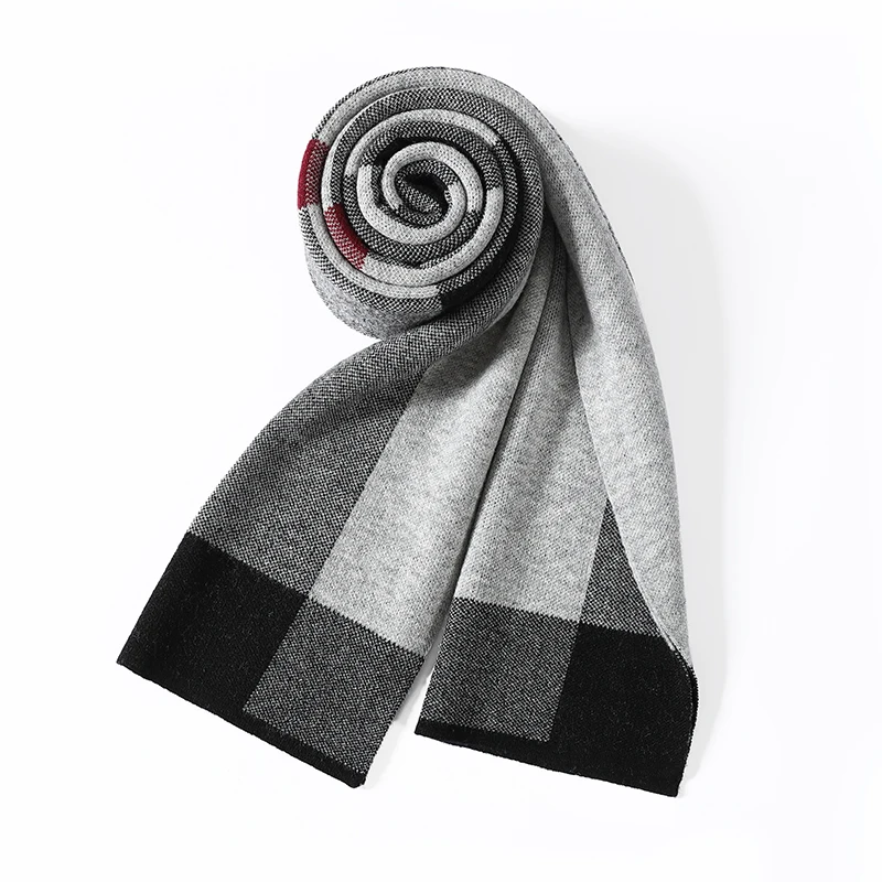 Mens100% Sheep Wool Long Scarves Autumn & Winter Fashion Patchwork Knit Scarf Business Man Pure Wool Warm Scarf
Mens100% Sheep Wool Long Scarves Autumn & Winter Fashion Patchwork Knit Scarf Business Man Pure Wool Warm Scarf