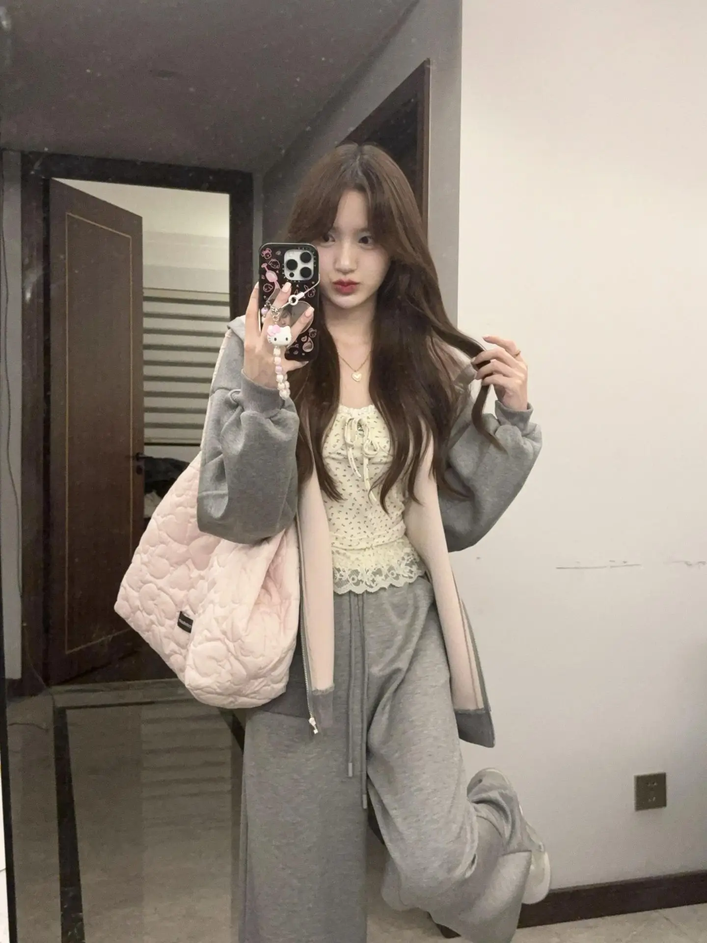 Loose Fit Hoodie Jacket And Skirt Two Piece Set for Women Grey Korean Style Lazy Fashion Casual Outfit Autumn Wear
Loose Fit Hoodie Jacket And Skirt Two Piece Set for Women Grey Korean Style Lazy Fashion Casual Outfit Autumn Wear
