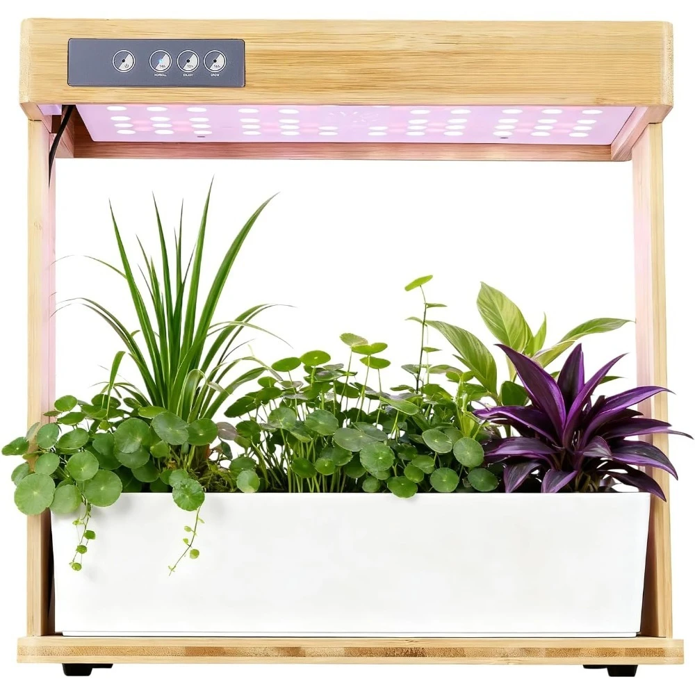Indoor Hydroponic Garden System 8 Pods Smart Growing Kit with LED Grow Light Auto Timer Pump and 3.5L Water Tank for Herbs
Indoor Hydroponic Garden System 8 Pods Smart Growing Kit with LED Grow Light Auto Timer Pump and 3.5L Water Tank for Herbs