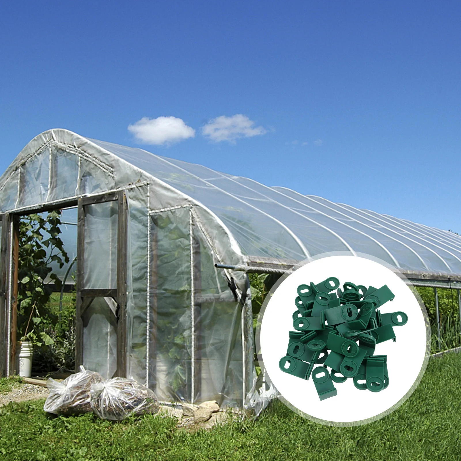 150 Pcs Greenhouse Clips Heavy Duty Garden Accessories Aluminum Plastic Corner Tomato Support Shading Rack Versatile Use
150 Pcs Greenhouse Clips Heavy Duty Garden Accessories Aluminum Plastic Corner Tomato Support Shading Rack Versatile Use