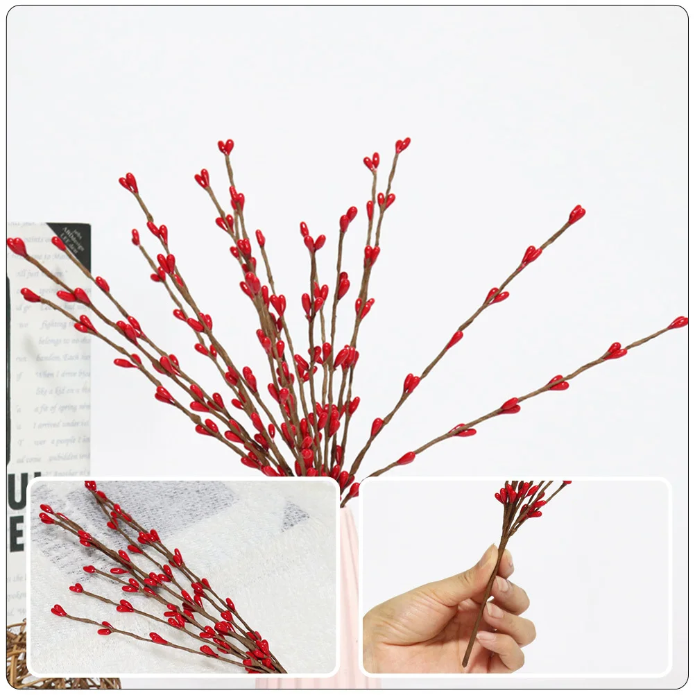 5Pcs Artificial Red Berry Stems Realistic Fake Berry Branches for Christmas Decorations Home Vase Centerpiece Xmas Holiday
5Pcs Artificial Red Berry Stems Realistic Fake Berry Branches for Christmas Decorations Home Vase Centerpiece Xmas Holiday