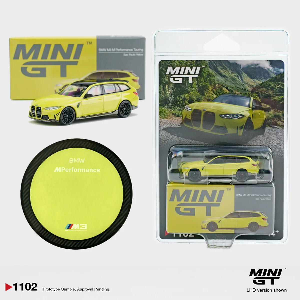 MiniGT 1102 1:64 BMW M3 Touring G81 LHD Sao Paulo Yellow Diecast Wagon Diecast Car Model in Stock
MiniGT 1102 1:64 BMW M3 Touring G81 LHD Sao Paulo Yellow Diecast Wagon Diecast Car Model in Stock