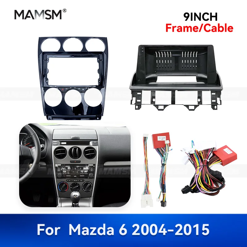 MAMSM 9 inch For Mazda 6 2004-2015 Android Auto Multimedia Navigation GPS MP4 Car Radio Fascia Stereo Frame Wiring Harness Kit
MAMSM 9 inch For Mazda 6 2004-2015 Android Auto Multimedia Navigation GPS MP4 Car Radio Fascia Stereo Frame Wiring Harness Kit