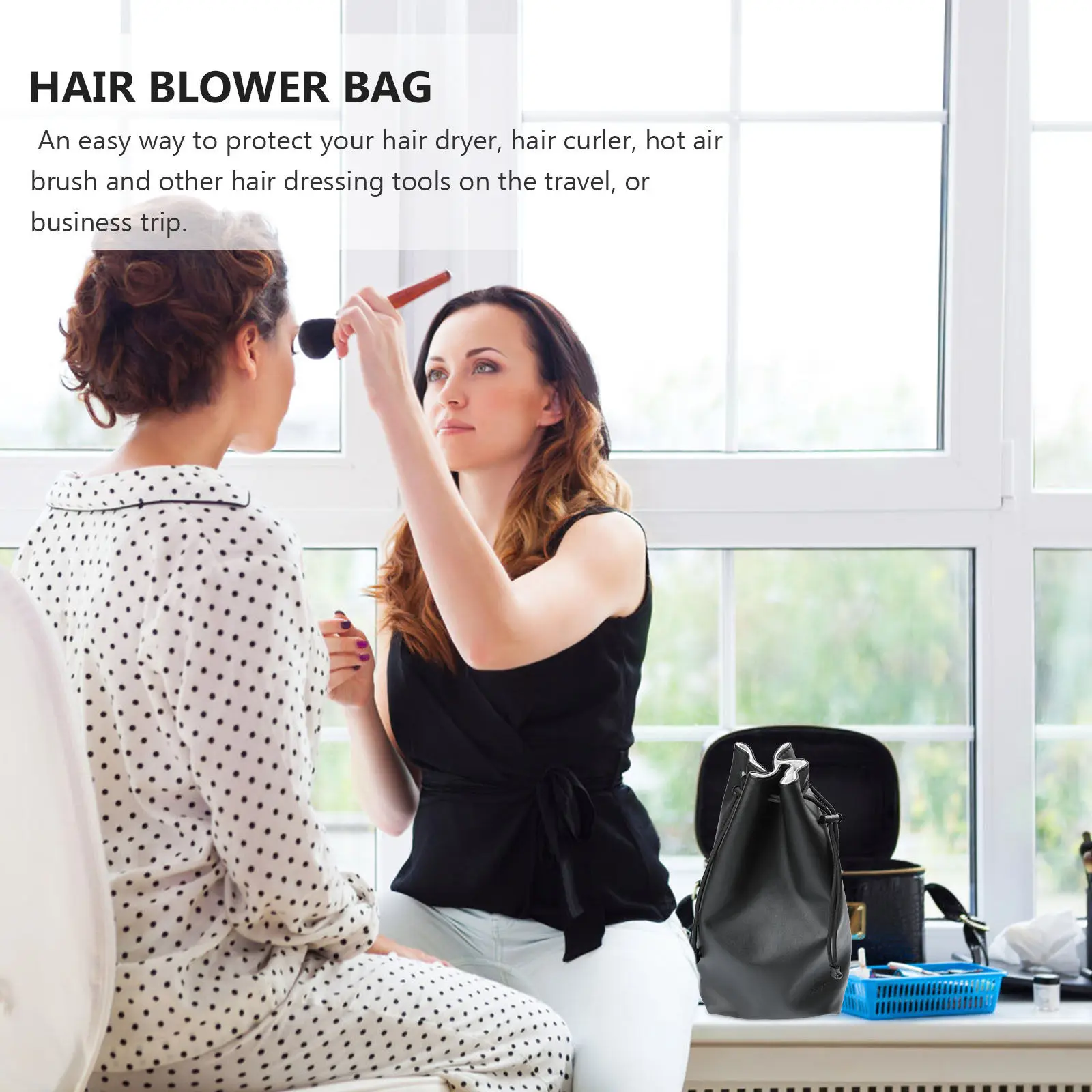 PU Hair Dryer Storage Bag Compact Portable Travel Case Pouch for Hair Curler Hot Air Brush Accessories
PU Hair Dryer Storage Bag Compact Portable Travel Case Pouch for Hair Curler Hot Air Brush Accessories