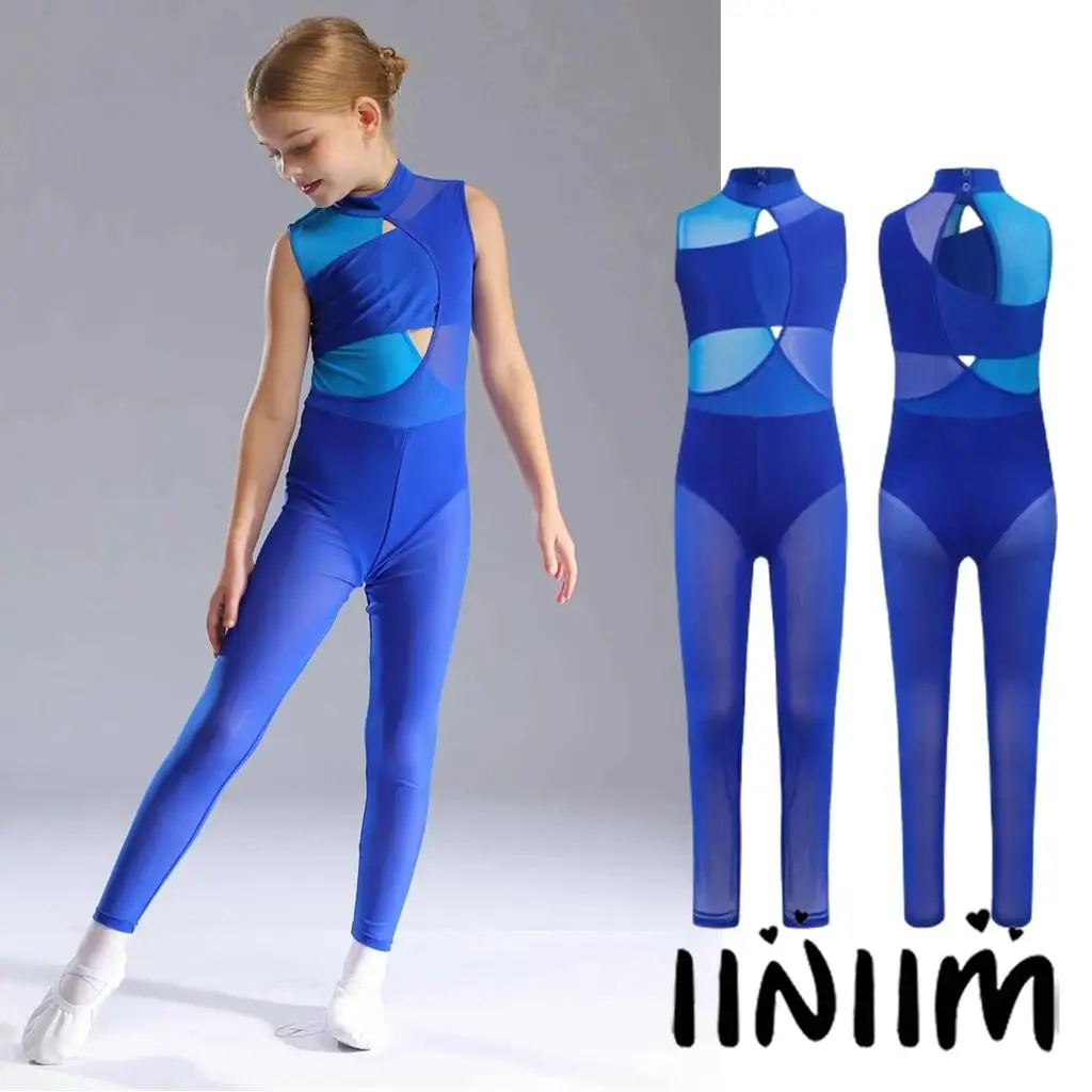 Girls Sleeveless Cutout Figure Ice Skating Dance Bodysuit Long Sleeve Jumpsuit for Ballet Gymnastics Acrobatics Yoga Workout
Girls Sleeveless Cutout Figure Ice Skating Dance Bodysuit Long Sleeve Jumpsuit for Ballet Gymnastics Acrobatics Yoga Workout