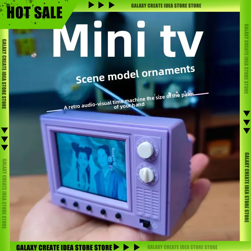1/12 Dollhouse Mini TV 2.4 Inch Screen with USB Port 8GB Memory 600mAh Miniature LCD Television for Dollhouse Furniture Gifts
1/12 Dollhouse Mini TV 2.4 Inch Screen with USB Port 8GB Memory 600mAh Miniature LCD Television for Dollhouse Furniture Gifts