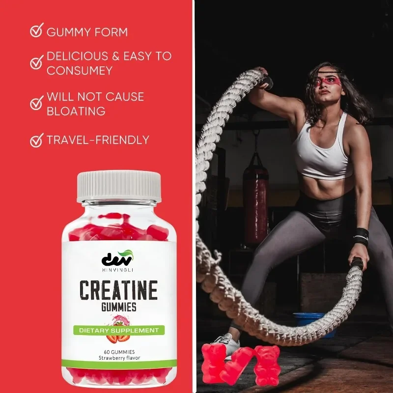 Конфеты Creatine Monohydrate - вкус веганской клубники, 3 г Creatine per Gummy, 60 шт.
Конфеты Creatine Monohydrate - вкус веганской клубники, 3 г Creatine per Gummy, 60 шт.