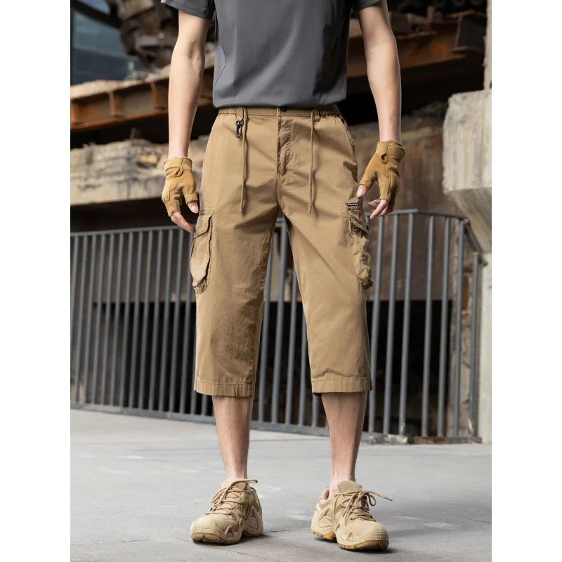 Men's Elastic Waist Drawstring Workwear Multi Pocket Straight Leg Mid-Length Casual Pants Breathable Thin Fabric
Men's Elastic Waist Drawstring Workwear Multi Pocket Straight Leg Mid-Length Casual Pants Breathable Thin Fabric