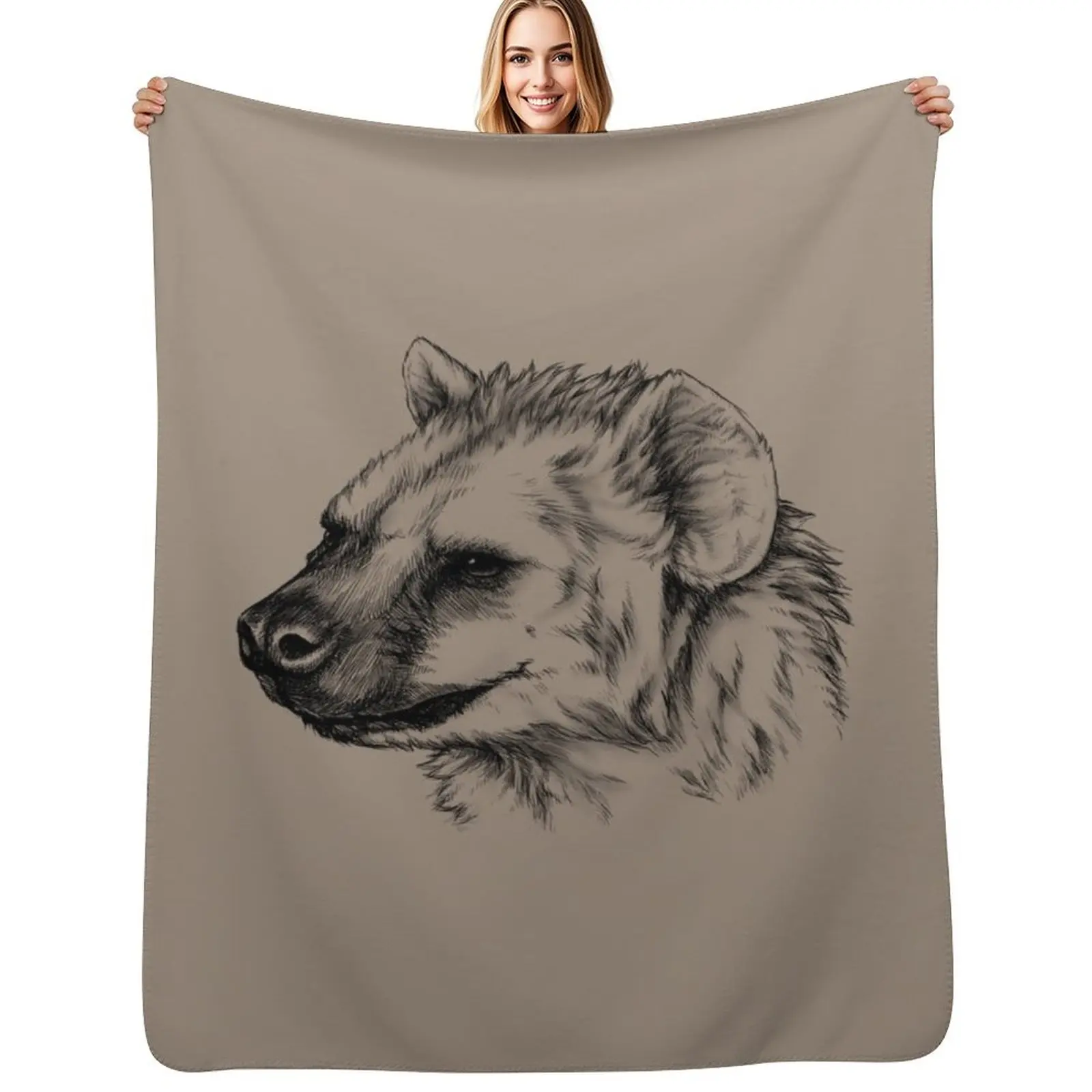 Spotted Hyena Portrait (bright background) Throw Blanket Elegant Warm Throw Blanket for Hotel Home
Spotted Hyena Portrait (bright background) Throw Blanket Elegant Warm Throw Blanket for Hotel Home
