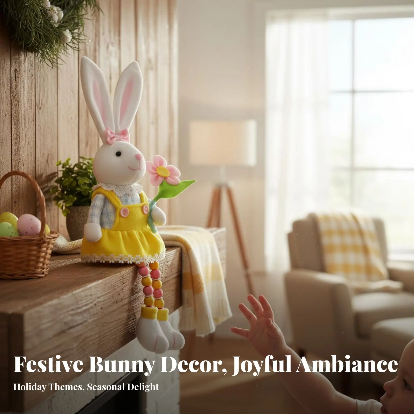 Beaded Leg Hare Soft Toy Farmhouse Design Dangle Leg Hare Figure Easter Hare Soft Toy Male and Girl Pair Stuffed Hare Decoration
Beaded Leg Hare Soft Toy Farmhouse Design Dangle Leg Hare Figure Easter Hare Soft Toy Male and Girl Pair Stuffed Hare Decoration