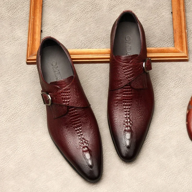 Luxury Mens Dress Shoes Crocodile Pattern Genuine Leather Handmade Autumn British Style Elegant Wedding Social Oxfords Shoes Man
Luxury Mens Dress Shoes Crocodile Pattern Genuine Leather Handmade Autumn British Style Elegant Wedding Social Oxfords Shoes Man