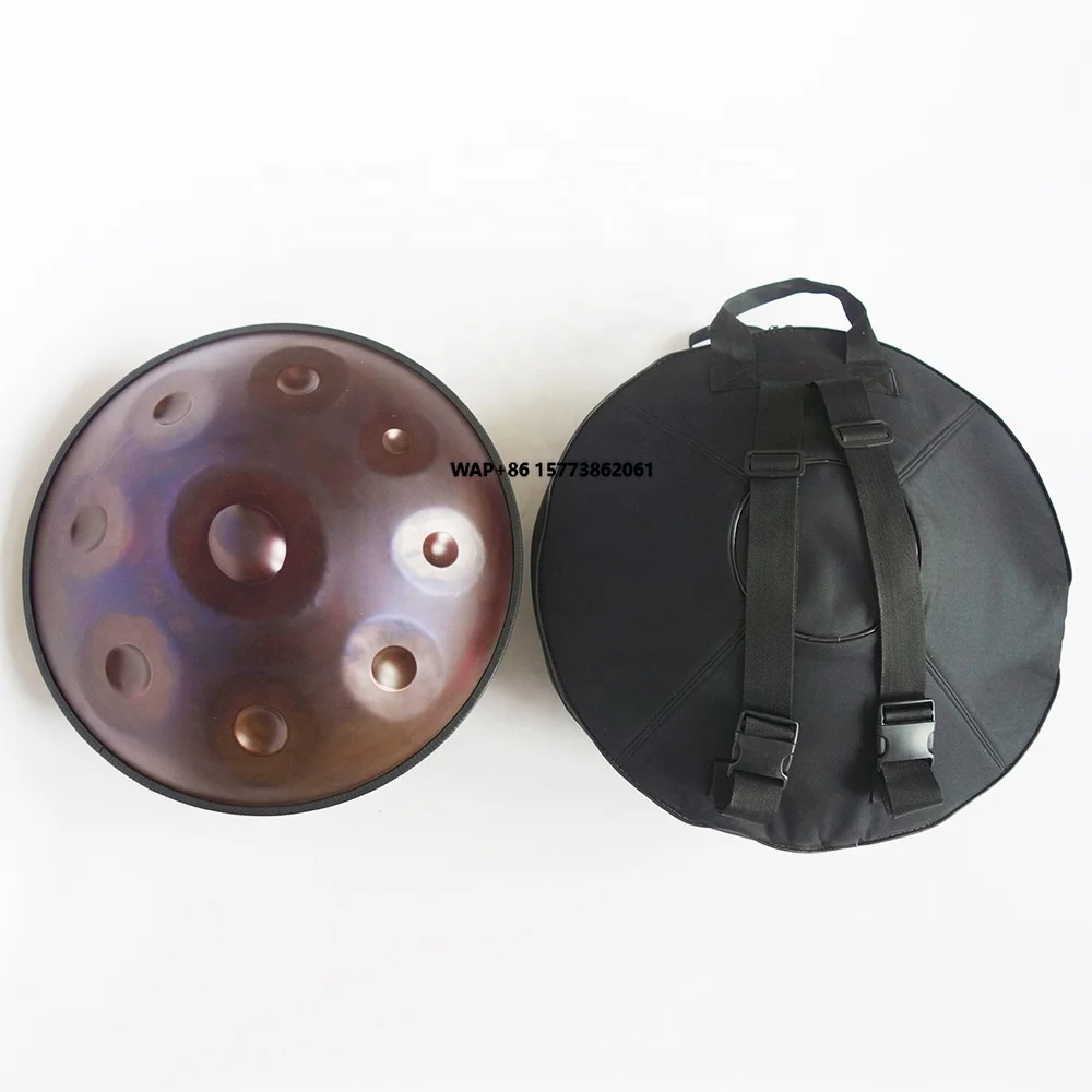 Colorful Brown & Black Handpan Percussion Instruments With Musical Scale
Colorful Brown & Black Handpan Percussion Instruments With Musical Scale
