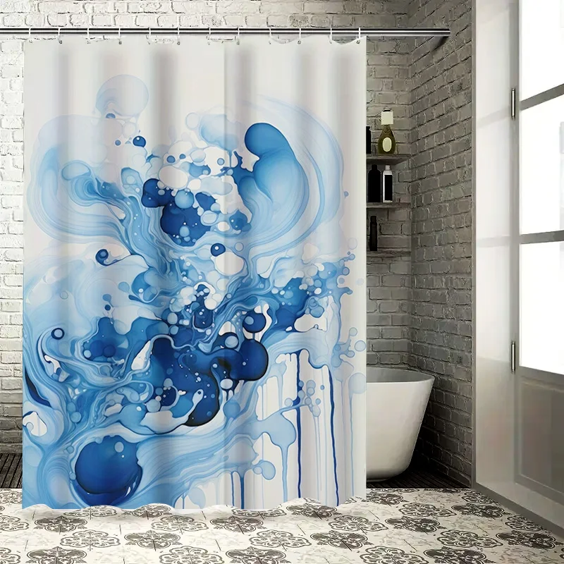 Blue Ink Splash Shower Curtain Bathroom Decor Waterproof Fabric 3D Printing Home Decoration for Kids Bathrooms
Blue Ink Splash Shower Curtain Bathroom Decor Waterproof Fabric 3D Printing Home Decoration for Kids Bathrooms