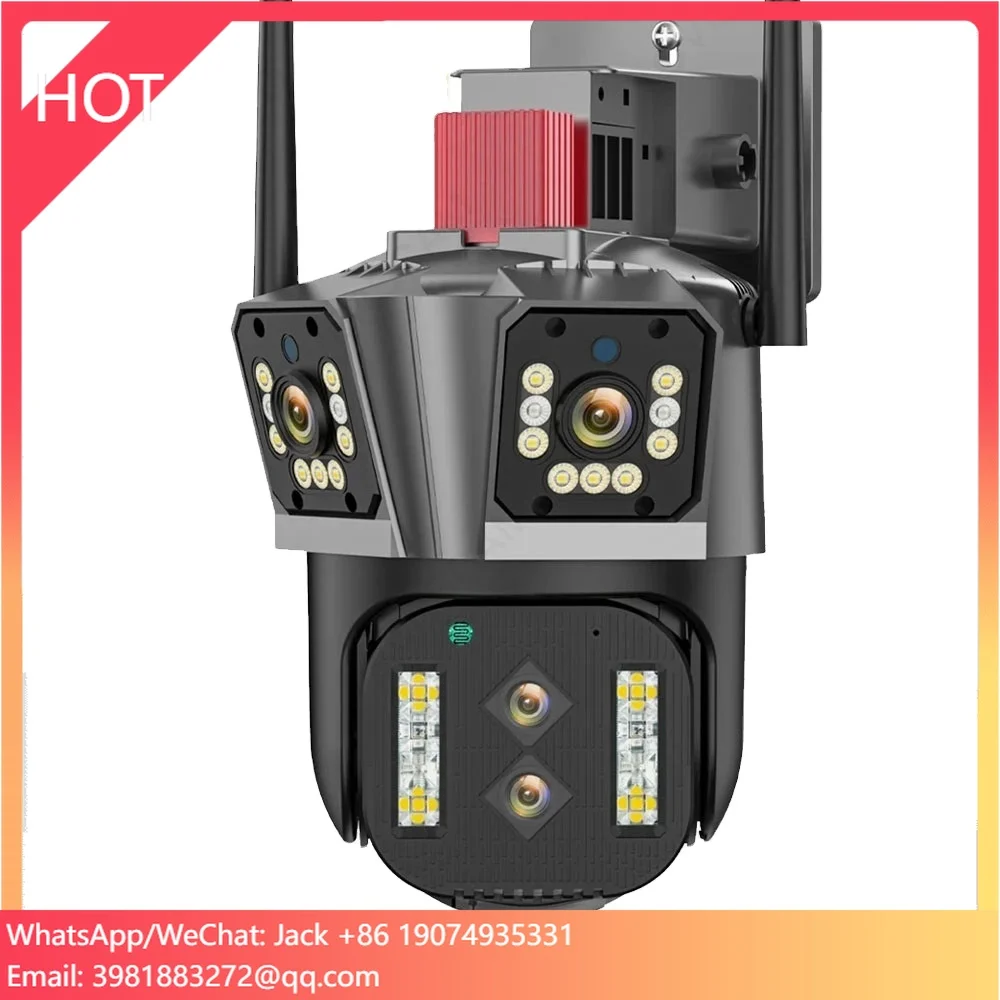 8K 10X Zooming Cctv Wireless Wifi Camera Two Way Audio Baby Waterproof Four Lens Night Vision Network Camera
8K 10X Zooming Cctv Wireless Wifi Camera Two Way Audio Baby Waterproof Four Lens Night Vision Network Camera
