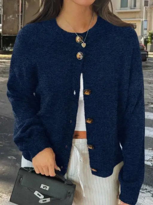 2025 autumn and winter new women's vacation button long sleeved shirt jacket sweater women's clothing
2025 autumn and winter new women's vacation button long sleeved shirt jacket sweater women's clothing