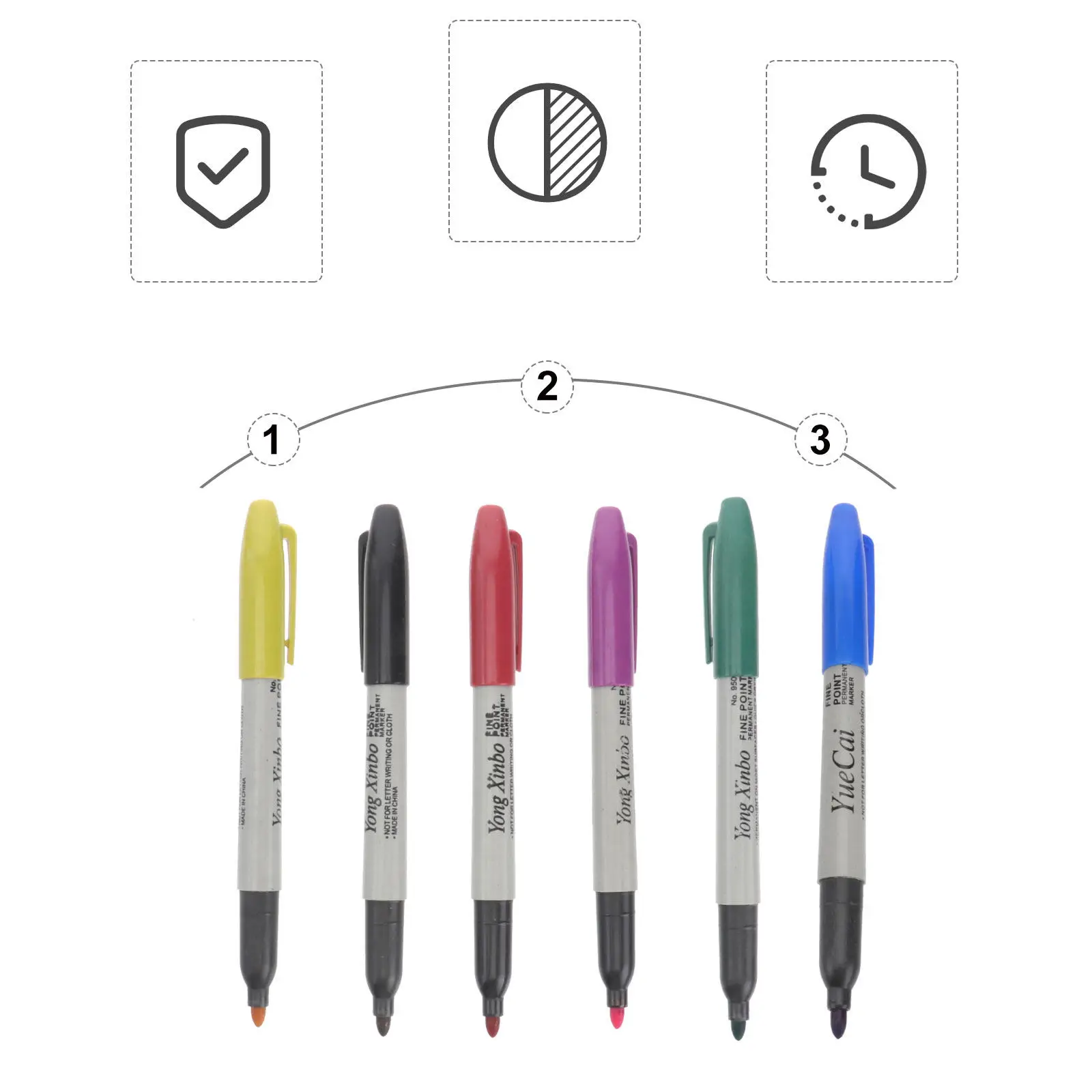 Набор из 6 цветных ручек для рисования, яркие, устойчивые к выцветанию чернила, гладкое письмо, для татуировок, маркировки, рисования, художественных работ, офисных принадлежностей
Набор из 6 цветных ручек для рисования, яркие, устойчивые к выцветанию чернила, гладкое письмо, для татуировок, маркировки, рисования, художественных работ, офисных принадлежностей