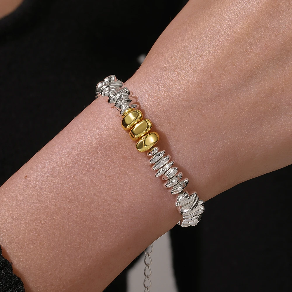 Hip Hop Trendy Bracelet Explosion Black Gallstone Electroplated Bracelet Adjustable Bracelet Hot Irregular Jewelry Men
Hip Hop Trendy Bracelet Explosion Black Gallstone Electroplated Bracelet Adjustable Bracelet Hot Irregular Jewelry Men