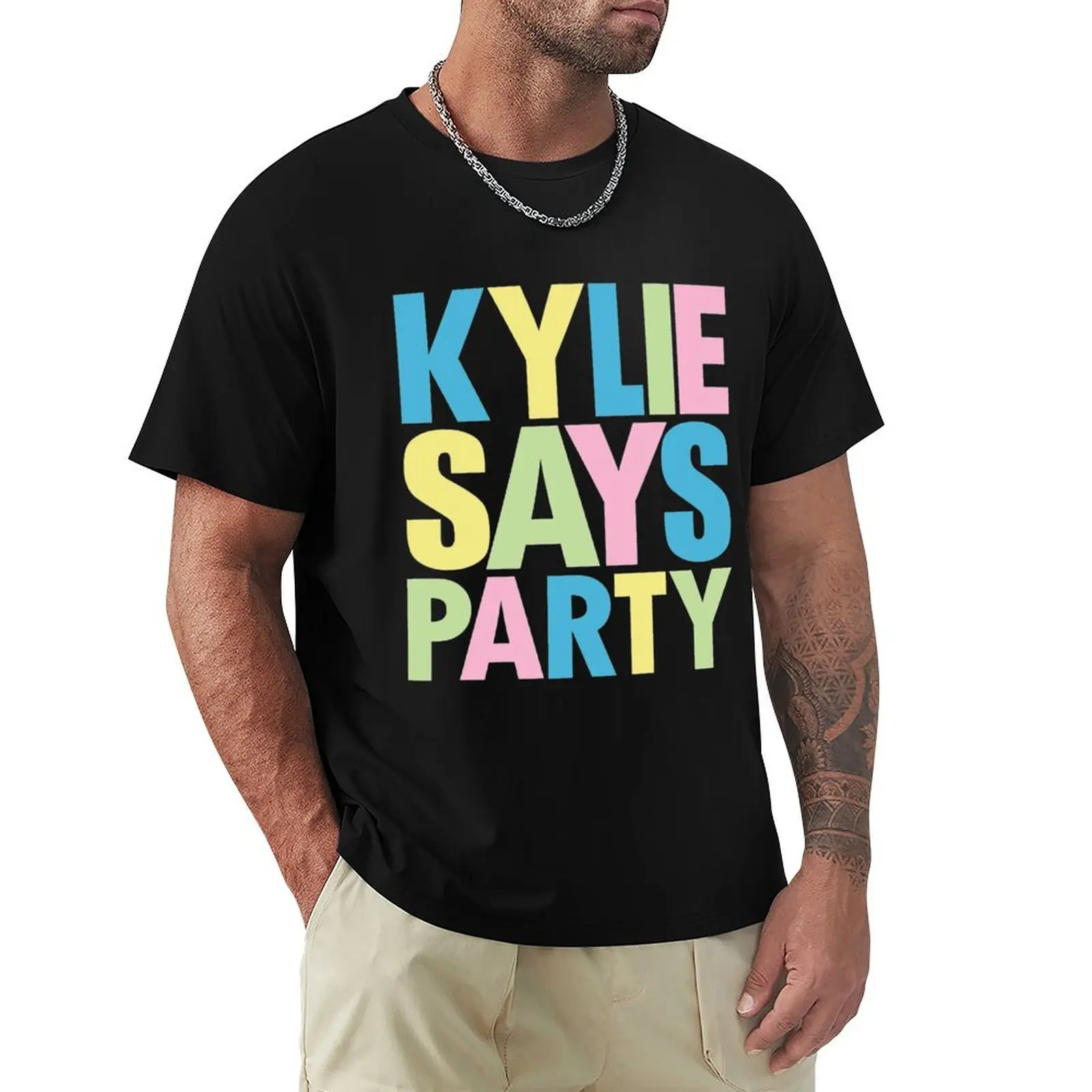 Kylie Minogue Kylie Says Party T-Shirt Heavy Duty Casual Work Tee
Kylie Minogue Kylie Says Party T-Shirt Heavy Duty Casual Work Tee