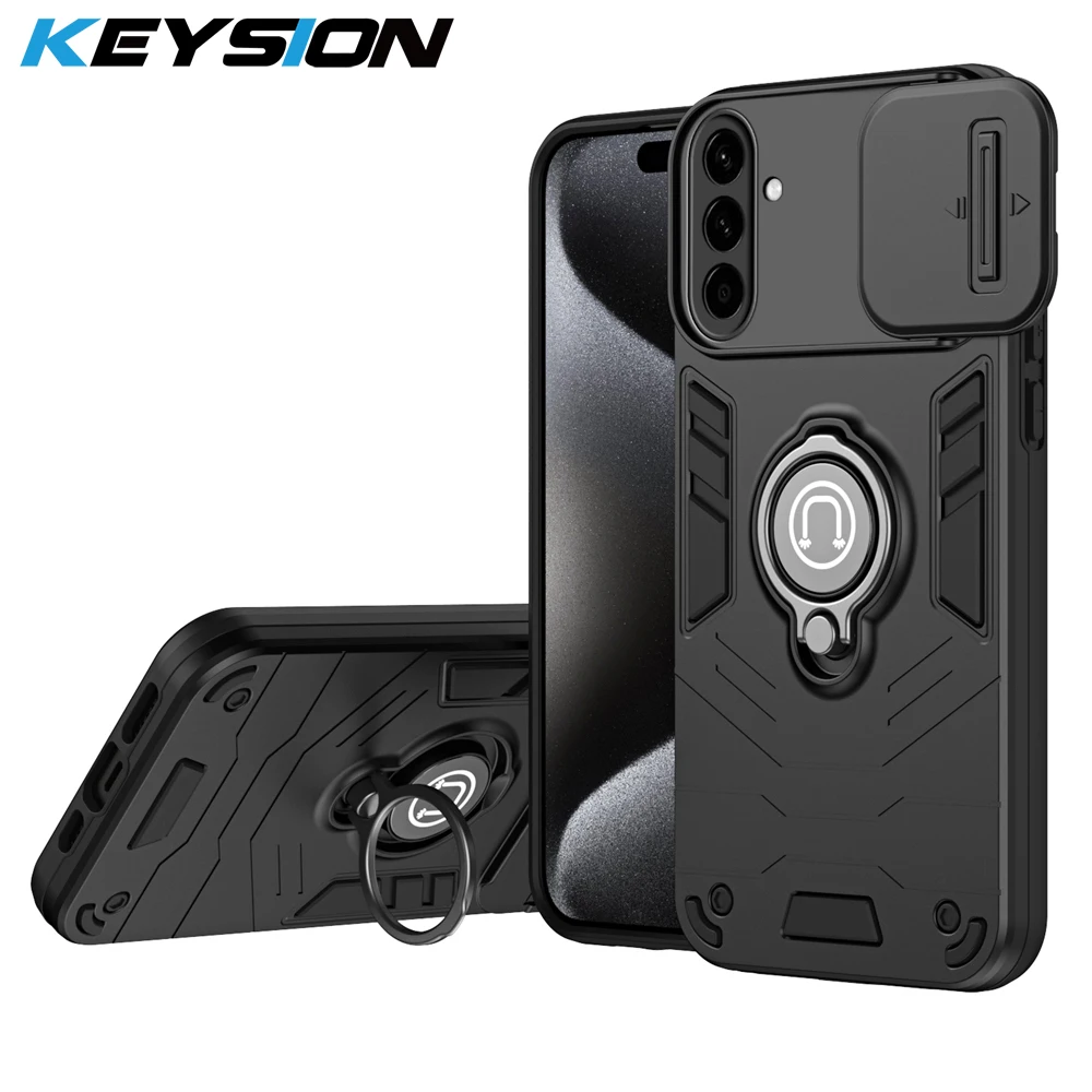 KEYSION Shockproof Armor Ring Stand Case for Samsung A57 5G A37 Slide Camera Lens Protection Phone Cover for Galaxy A37 A57 5G
KEYSION Shockproof Armor Ring Stand Case for Samsung A57 5G A37 Slide Camera Lens Protection Phone Cover for Galaxy A37 A57 5G