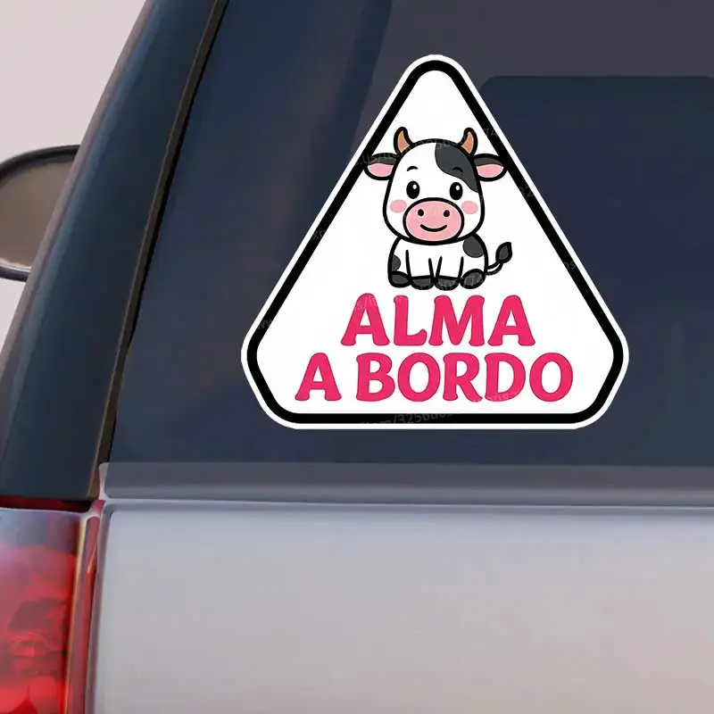ALMA A BORDO Car Sticker Vinyl Decal Waterproof Rear Window Motorcycle Camper Bumper Truck Laptop Decoration SH1126
ALMA A BORDO Car Sticker Vinyl Decal Waterproof Rear Window Motorcycle Camper Bumper Truck Laptop Decoration SH1126