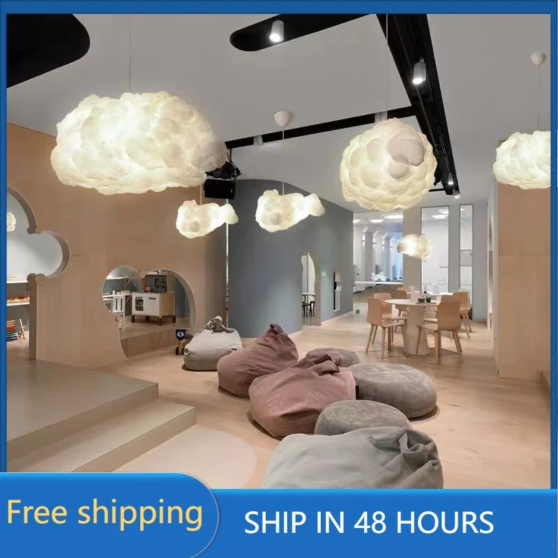 Modern Ceiling Chandeliers for Shop Restaurant Decoration Pendant Light Children Kids Bedroom Hanging Lamp Decor Cloud Cotton
Modern Ceiling Chandeliers for Shop Restaurant Decoration Pendant Light Children Kids Bedroom Hanging Lamp Decor Cloud Cotton