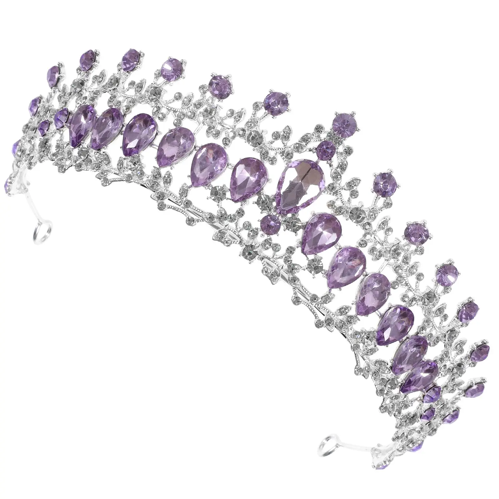 Rhinestone Crown Wedding Hair Accessory Purple Bridal Tiara Shiny Decor Woman Headdress Fashionable Headpiece Durable
Rhinestone Crown Wedding Hair Accessory Purple Bridal Tiara Shiny Decor Woman Headdress Fashionable Headpiece Durable
