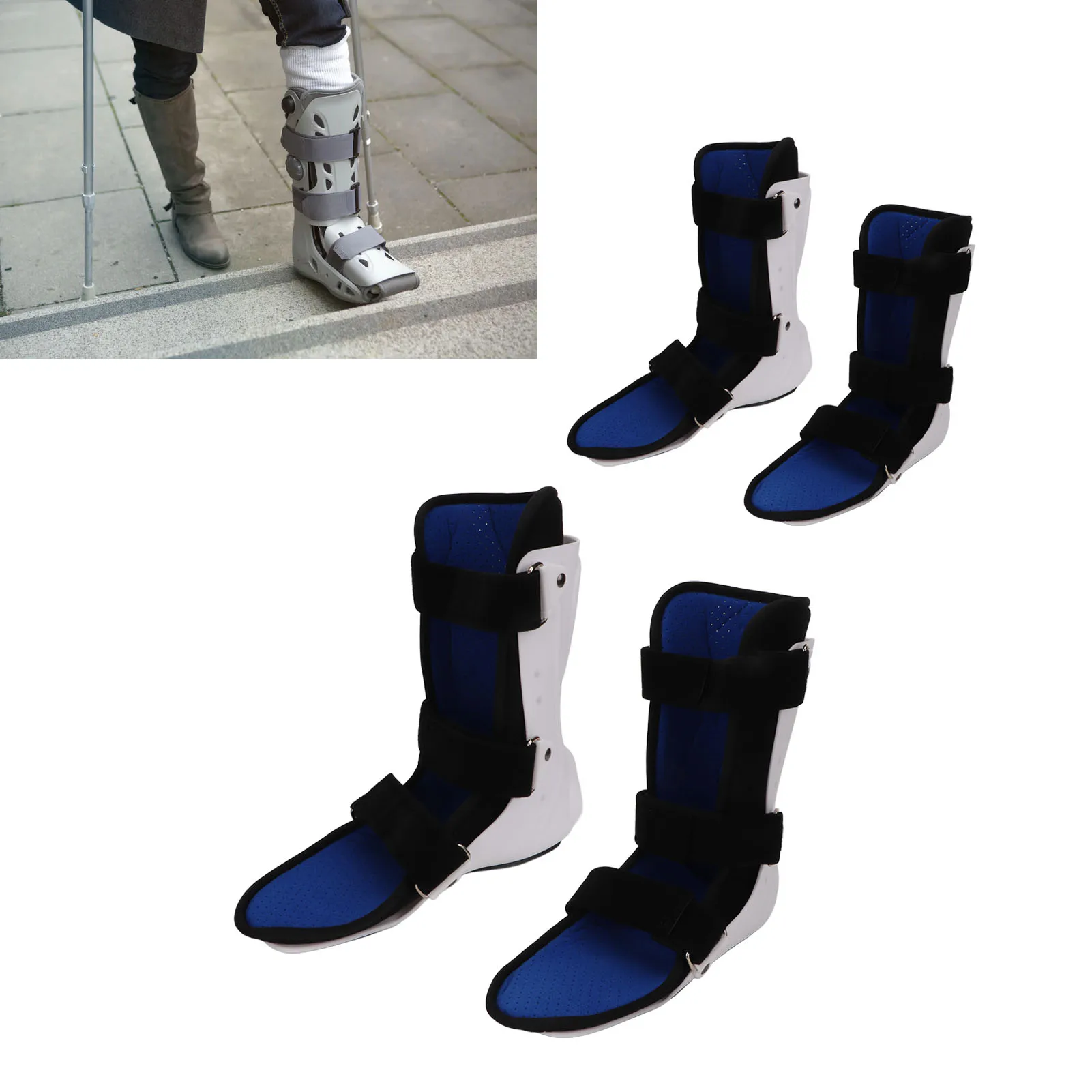 Foot Support Fracture Boot Walking Boot Short Type PVC Laminated Fabric Breathable Adjustable Ankle Fracture Brace for Sprain
Foot Support Fracture Boot Walking Boot Short Type PVC Laminated Fabric Breathable Adjustable Ankle Fracture Brace for Sprain