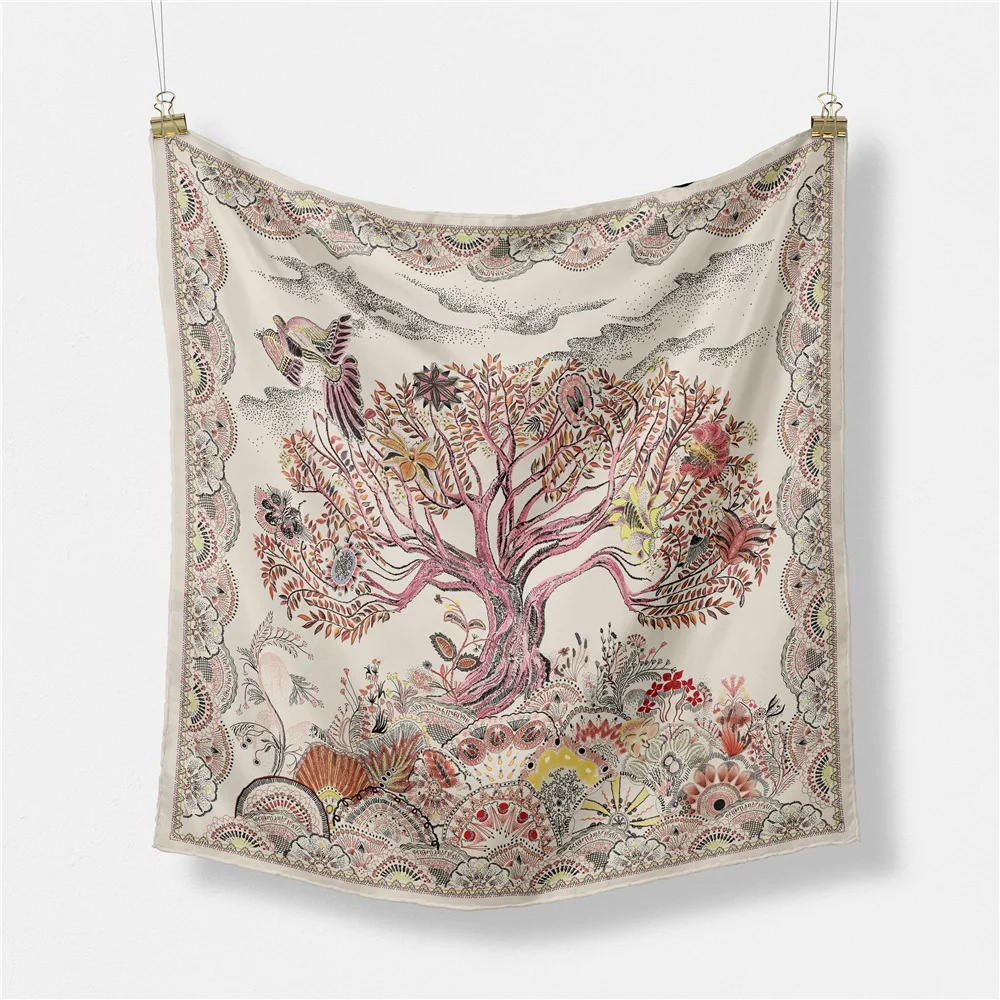 Lightweight Floral Silk Scarf Versatile Decorative Square Scarf for Women Spring Autumn Seasonal Fashion Accessory Headwear
Lightweight Floral Silk Scarf Versatile Decorative Square Scarf for Women Spring Autumn Seasonal Fashion Accessory Headwear