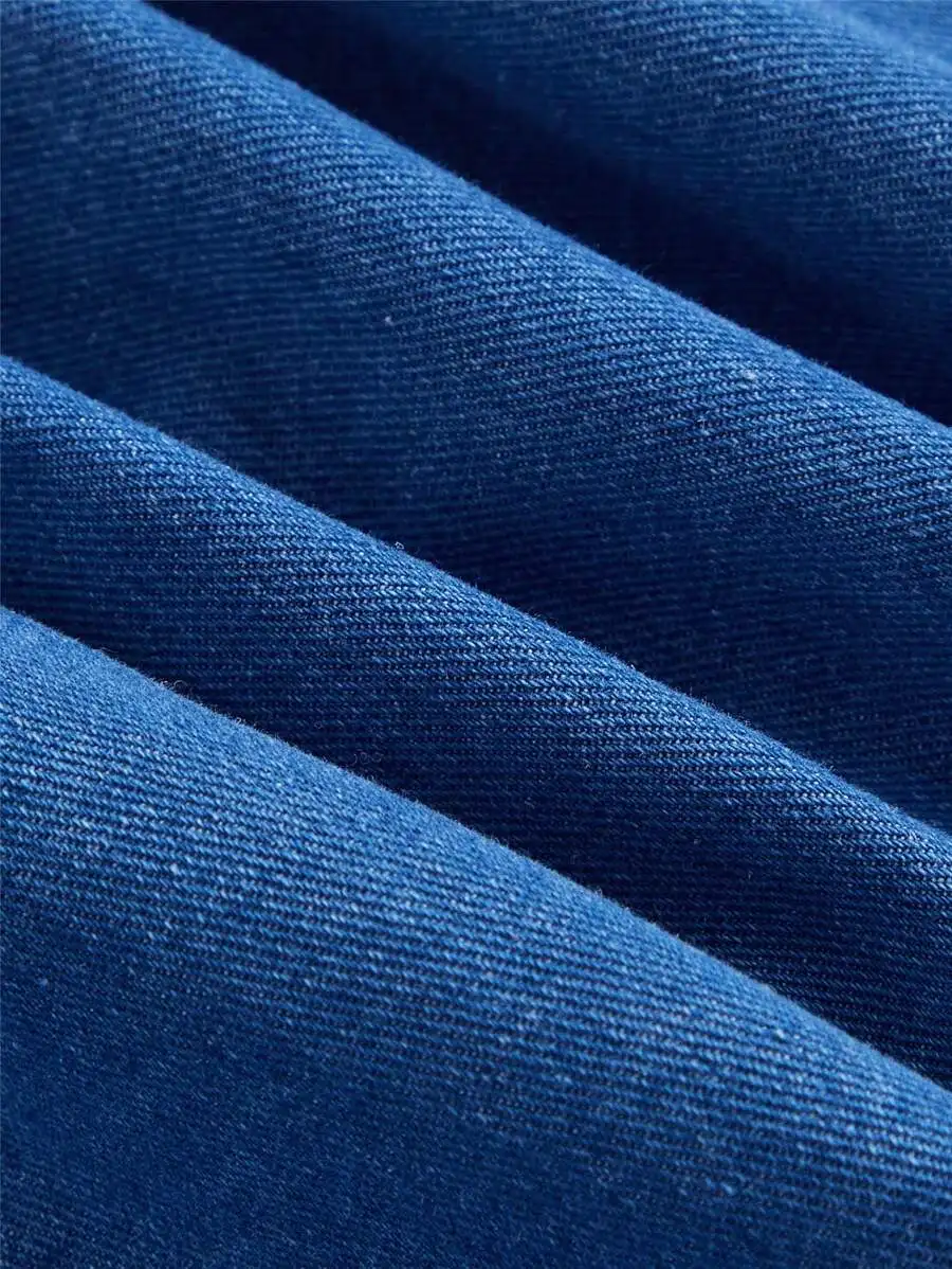 Plus Size Denim Mini Dress Long Sleeve Tea-Length Women Fall Dress Blue
Plus Size Denim Mini Dress Long Sleeve Tea-Length Women Fall Dress Blue