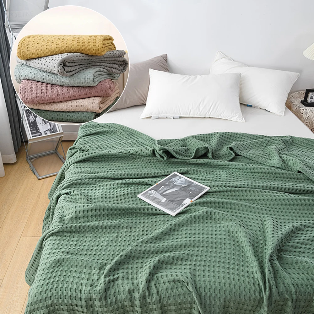 1pc Pure Cotton Waffle Cotton Towel Quilt Office Nap Blanket Summer Cooler Gauze Quilt Bedspreads on The Bed Håndklædeovertræk
1pc Pure Cotton Waffle Cotton Towel Quilt Office Nap Blanket Summer Cooler Gauze Quilt Bedspreads on The Bed Håndklædeovertræk