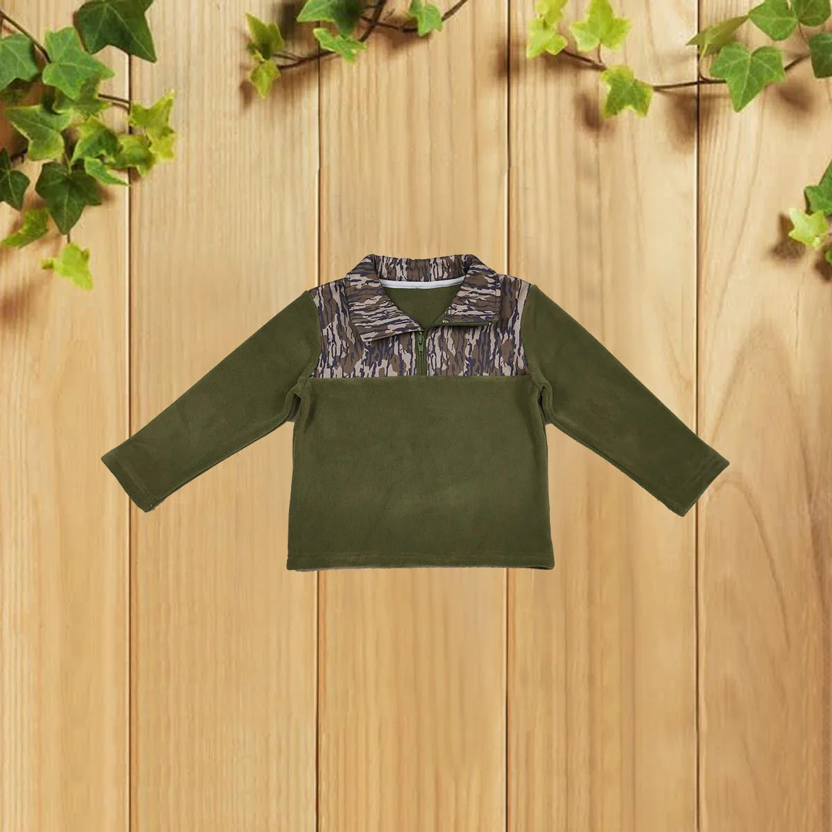 10.21 Autumn Winter Camouflage Fleece Long Sleeve Children's Top Zipper Warm Military Green Plush Kids' Jacket
10.21 Autumn Winter Camouflage Fleece Long Sleeve Children's Top Zipper Warm Military Green Plush Kids' Jacket