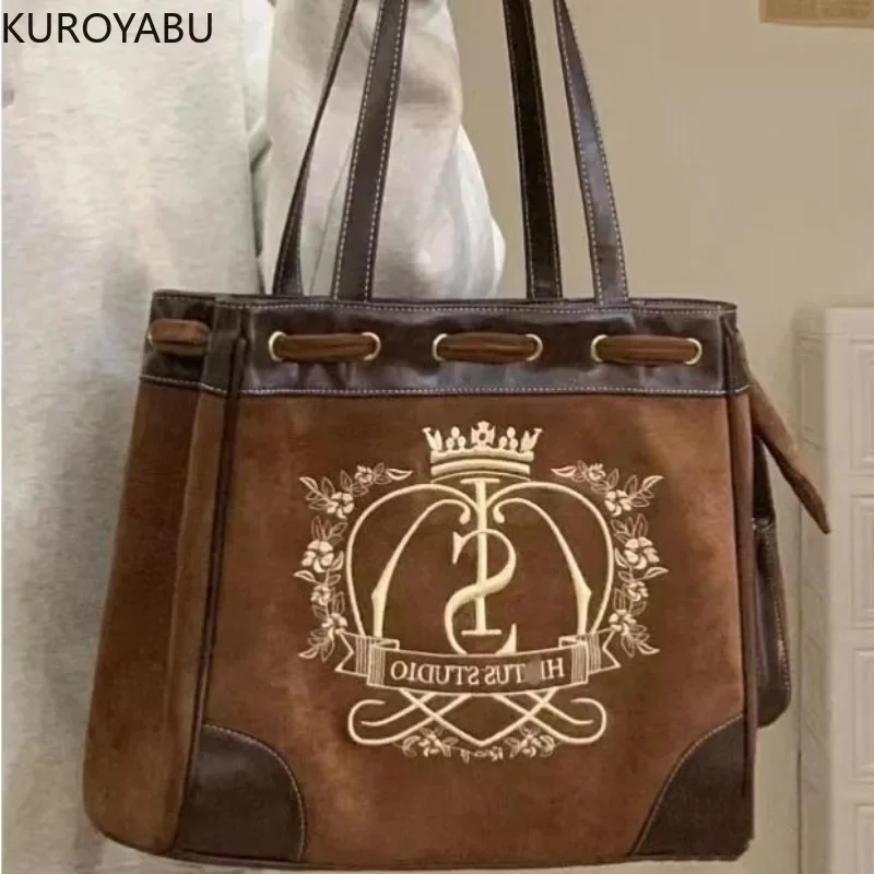 Women Vintage Y2K Bags Chic Embroidery Shoulder Bag Ladies Large Capacity Tote Bags Shopping Handbags for Women Bolsos Mujer
Women Vintage Y2K Bags Chic Embroidery Shoulder Bag Ladies Large Capacity Tote Bags Shopping Handbags for Women Bolsos Mujer