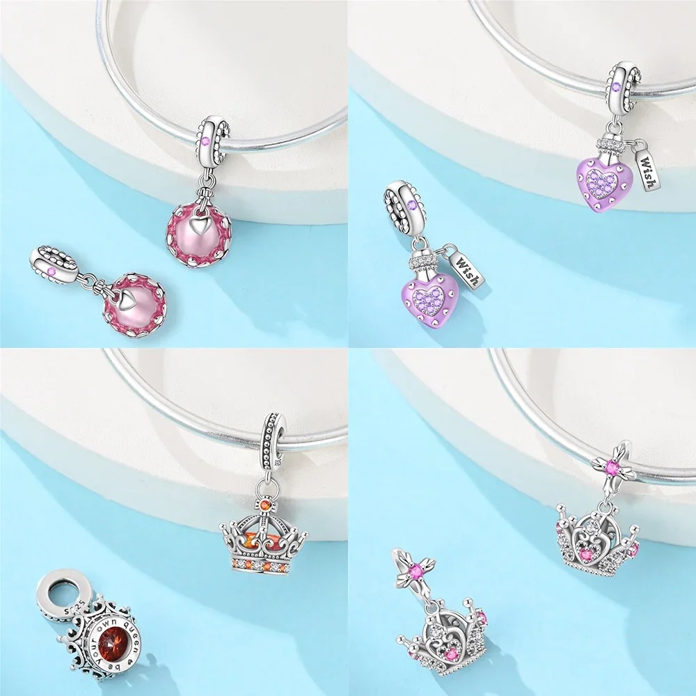 Charms Plata 925 Originales Princess Crown Beads for Charms 925 Sterling Silver Bracelet Beads Jewellery Making Women's Gift
Charms Plata 925 Originales Princess Crown Beads for Charms 925 Sterling Silver Bracelet Beads Jewellery Making Women's Gift