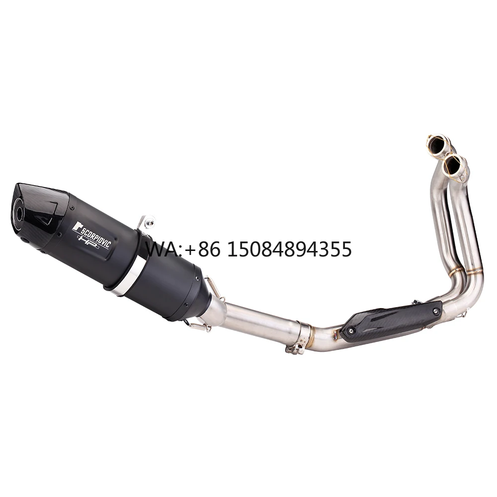 For F900XR Stainless Steel Front Mid Link Pipe New Condition Carbon Cover Slip-on Exhaust for Motorcycle
For F900XR Stainless Steel Front Mid Link Pipe New Condition Carbon Cover Slip-on Exhaust for Motorcycle