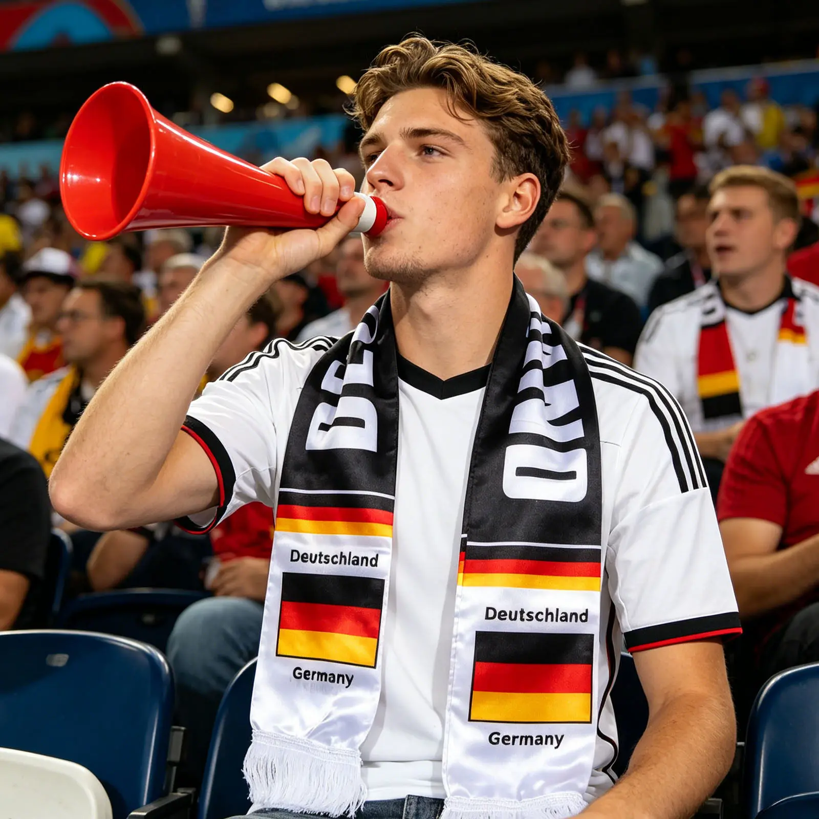 Soccer Fan Scarf Germany Flag Design Fade Resistant Soft Breathable Polyester Team Support Accessory for Football Match Game Day
Soccer Fan Scarf Germany Flag Design Fade Resistant Soft Breathable Polyester Team Support Accessory for Football Match Game Day